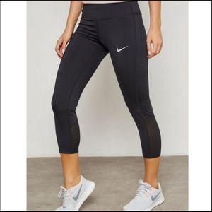 Nike Dri-Fit Women's Running Crop Tights Black